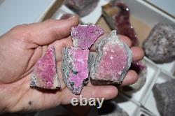 WHOLESALE Cobaltoan Calcite from Congo 3 kg 25 pieces # 5396