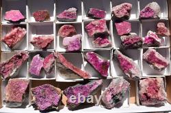 WHOLESALE Cobaltoan Calcite from Congo 3 kg 28 pieces # 5458