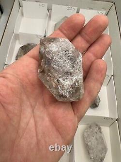 WHOLESALE FLAT of 12 Genuine NY Herkimer Diamonds Treasure Mtn. MINE DIRECT