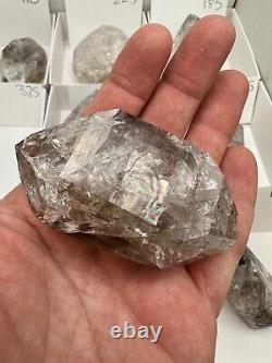 WHOLESALE FLAT of 12 Genuine NY Herkimer Diamonds Treasure Mtn. MINE DIRECT