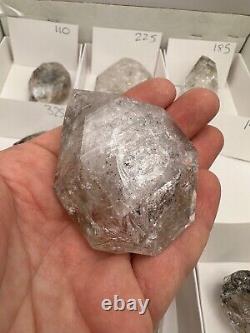 WHOLESALE FLAT of 12 Genuine NY Herkimer Diamonds Treasure Mtn. MINE DIRECT