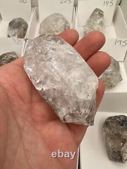 WHOLESALE FLAT of 12 Genuine NY Herkimer Diamonds Treasure Mtn. MINE DIRECT