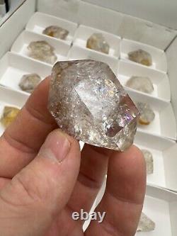 WHOLESALE FLAT of 18 Genuine Herkimer Diamonds MINE DIRECT from NY NATURAL