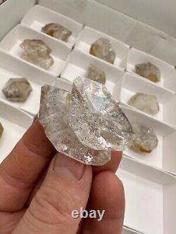 WHOLESALE FLAT of 18 Genuine Herkimer Diamonds MINE DIRECT from NY NATURAL