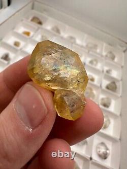 WHOLESALE FLAT of 53 Genuine NY Herkimer Diamonds Treasure Mtn. MINE DIRECT