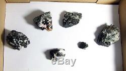 WHOLESALE. LOT of 06 RARE ALABANDITES with DIFFERENT COMBINATIONS from PERU