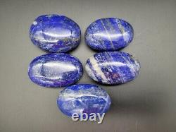 WHOLESALE Lapis Lazuli Palmstones Lot Natural Blue Lapis 34 Pcs