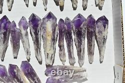 WHOLESALE Laser Amethyst Crystals from Bahia, Brazil 51 pcs 1 kg # 5359