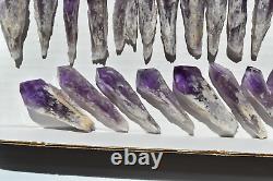 WHOLESALE Laser Amethyst Crystals from Bahia, Brazil 51 pcs 1 kg # 5359