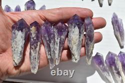 WHOLESALE Laser Amethyst Crystals from Bahia, Brazil 51 pcs 1 kg # 5359