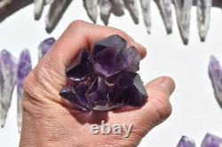 WHOLESALE Laser Amethyst Crystals from Bahia, Brazil 51 pcs 1 kg # 5359