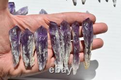 WHOLESALE Laser Amethyst Crystals from Bahia, Brazil 51 pcs 1 kg # 5359