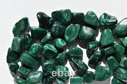 WHOLESALE Malachite Tumbled Polished Stones from Congo 2 kg Parcel # 5317