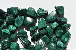 WHOLESALE Malachite Tumbled Polished Stones from Congo 2 kg Parcel # 5317