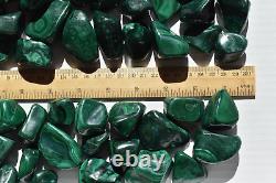 WHOLESALE Malachite Tumbled Polished Stones from Congo 2 kg Parcel # 5317