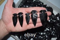 WHOLESALE Obsidian Arrowhead Modern Reproduction from Mexico 1.5 kg # 5435