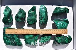 WHOLESALE Poilshed Malachite from Congo 10 pieces 3 kg # 5264