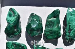 WHOLESALE Poilshed Malachite from Congo 10 pieces 3 kg # 5264