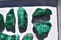 WHOLESALE Poilshed Malachite from Congo 10 pieces 3 kg # 5264