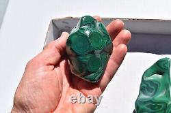 WHOLESALE Poilshed Malachite from Congo 10 pieces 3 kg # 5264