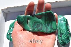 WHOLESALE Poilshed Malachite from Congo 10 pieces 3 kg # 5264