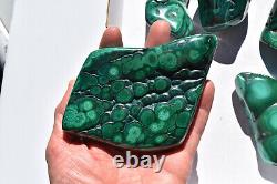 WHOLESALE Poilshed Malachite from Congo 10 pieces 3 kg # 5264