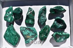 WHOLESALE Poilshed Malachite from Congo 10 pieces 3 kg # 5264