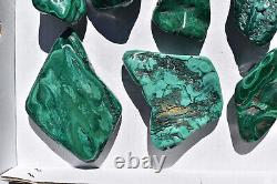 WHOLESALE Poilshed Malachite from Congo 10 pieces 3 kg # 5264