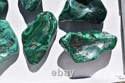 WHOLESALE Poilshed Malachite from Congo 10 pieces 3 kg # 5264