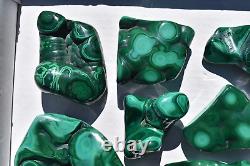 WHOLESALE Poilshed Malachite from Congo 11 pieces 3 kg # 5267