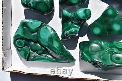 WHOLESALE Poilshed Malachite from Congo 11 pieces 3 kg # 5267