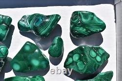 WHOLESALE Poilshed Malachite from Congo 11 pieces 3 kg # 5267