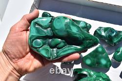 WHOLESALE Poilshed Malachite from Congo 11 pieces 3 kg # 5267