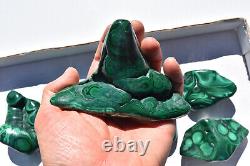 WHOLESALE Poilshed Malachite from Congo 11 pieces 3 kg # 5267