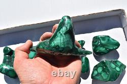 WHOLESALE Poilshed Malachite from Congo 11 pieces 3 kg # 5267