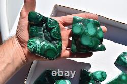 WHOLESALE Poilshed Malachite from Congo 11 pieces 3 kg # 5267