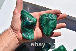 WHOLESALE Poilshed Malachite from Congo 11 pieces 3 kg # 5267