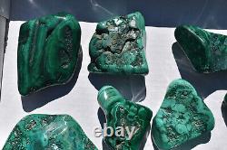 WHOLESALE Poilshed Malachite from Congo 11 pieces 3 kg # 5267