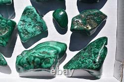 WHOLESALE Poilshed Malachite from Congo 11 pieces 3 kg # 5267