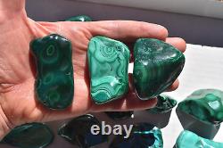 WHOLESALE Poilshed Malachite from Congo 20 pieces 2 kg # 5263