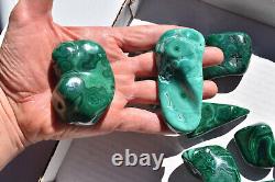 WHOLESALE Poilshed Malachite from Congo 20 pieces 2 kg # 5263