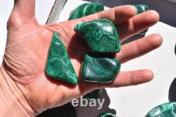 WHOLESALE Poilshed Malachite from Congo 20 pieces 2 kg # 5263