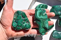 WHOLESALE Poilshed Malachite from Congo 20 pieces 2 kg # 5263