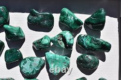 WHOLESALE Poilshed Malachite from Congo 20 pieces 2 kg # 5263