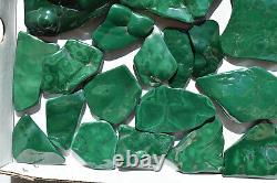 WHOLESALE Poilshed Malachite from Congo 28 pieces 2 kg # 5372