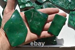 WHOLESALE Poilshed Malachite from Congo 28 pieces 2 kg # 5372