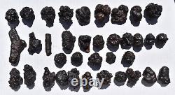 WHOLESALE Prophecy Stone Hematite Pseudomorph from Egypt 36 pieces 1 kg # 5357