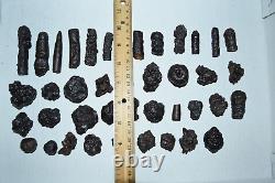 WHOLESALE Prophecy Stone Hematite Pseudomorph from Egypt 41 pieces 1 kg # 5382