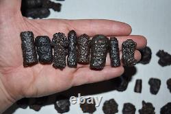 WHOLESALE Prophecy Stone Hematite Pseudomorph from Egypt 41 pieces 1 kg # 5382