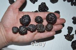 WHOLESALE Prophecy Stone Hematite Pseudomorph from Egypt 41 pieces 1 kg # 5382